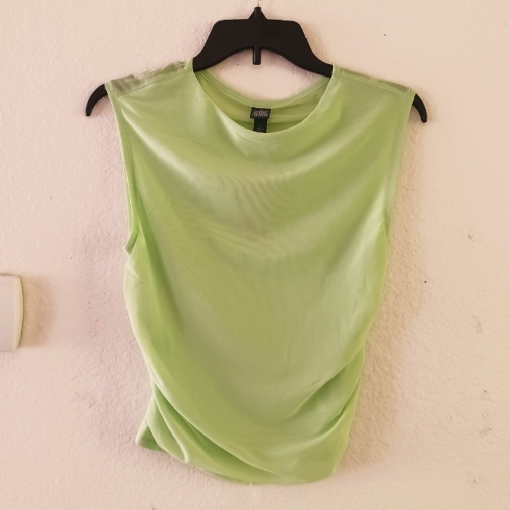 Wild Fable Ruched Mesh‎ Top